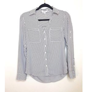 Express Portofino button down stripped shirt XS